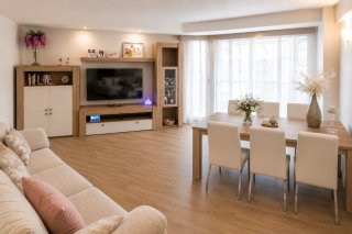 Conjunto Salón Comedor Madera Roble/blanco