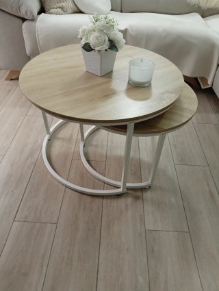 Conjunto Salón Comedor Madera Roble/blanco