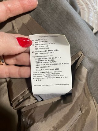 Giacca Hugo Boss Uomo Grigia Lana Vergine