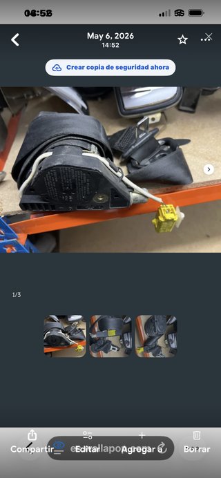 Cinturón seguridad Audi A3 8P