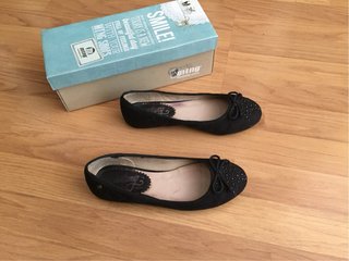 Bailarinas Mustang negras talla 37