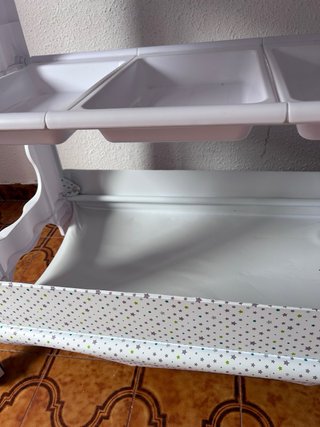 Bañera cambiador portatil bebé blanco