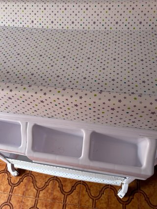 Bañera cambiador portatil bebé blanco