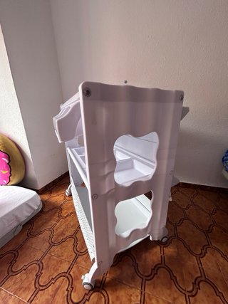 Bañera cambiador portatil bebé blanco