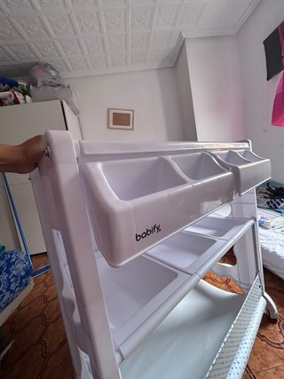 Bañera cambiador portatil bebé blanco