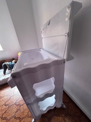 Bañera cambiador portatil bebé blanco