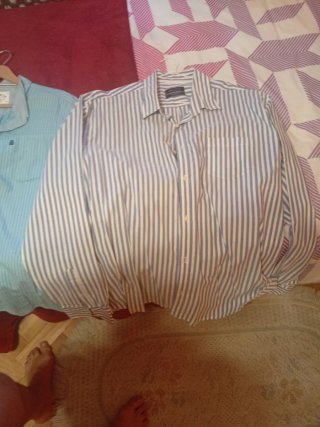 Lote 4 Camisas Rayas Azul y Blanco