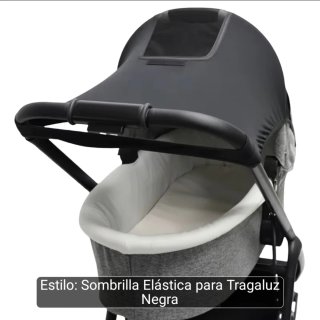 Capota parasol para cochecito negra