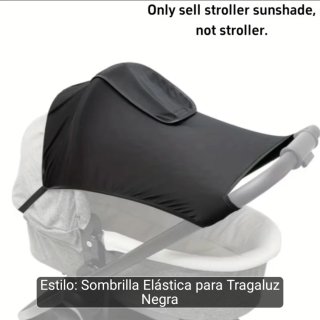 Capota parasol para cochecito negra