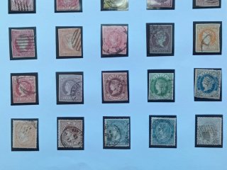 Colección de sellos y sobre antiguo