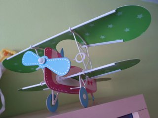 Lámpara Techo Infantil con forma de Avión