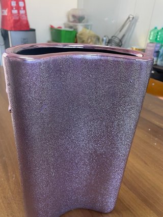 Vaso decorativo floreale viola
