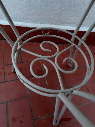 Mesa exterior Terraza Jardín Piedra 80cm