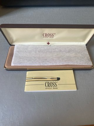 Bolígrafo CROSS de oro vintage
