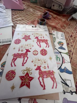 Lote pegatinas DIY, Navidad, París