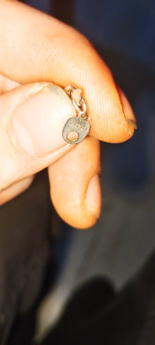 Brazalete/Cadena Oro Blanco 18K pesa 11.5 gramos