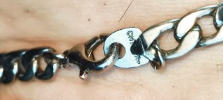 Brazalete/Cadena Oro Blanco 18K pesa 11.5 gramos