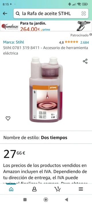 Olio 2T Stihl HP 1L