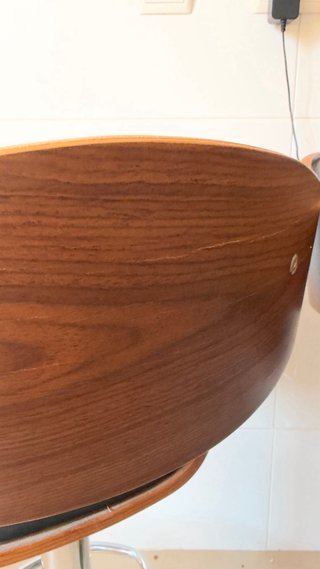 2 Taburetes Bar VidaXL Regulables Madera
