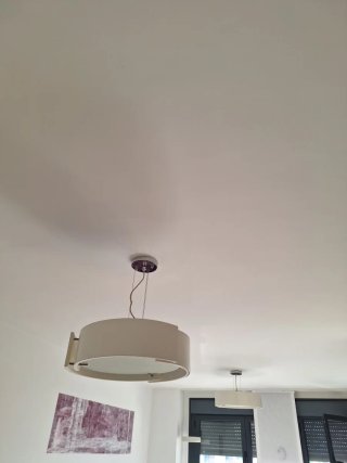 2 Lámparas Salón Blancas Tela