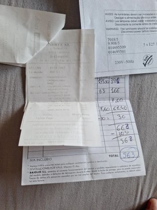 2 Lámparas Salón Blancas Tela