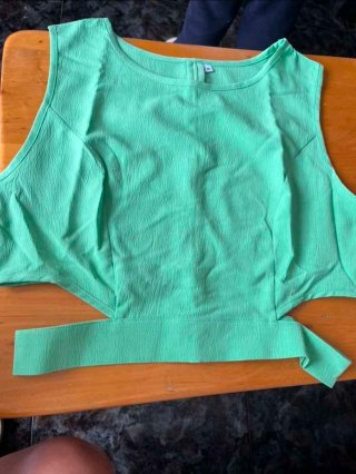 Conjunto turquesa dos piezas