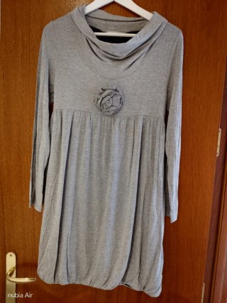 Vestido Yhoco's Gris Talla M