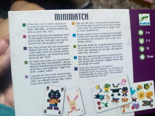 Juego de cartas Djeco Minimatch