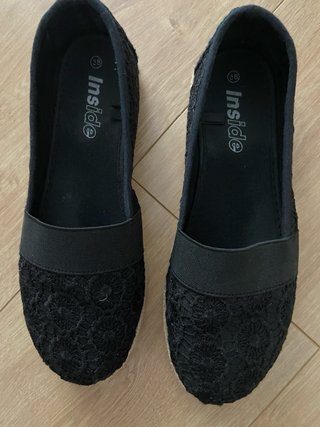 Alpargatas Inside Negras Talla 38