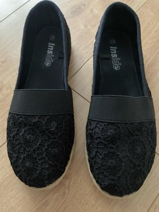Alpargatas Inside Negras Talla 38