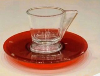 Set 5 tazzine caffè Bugatti con piattino