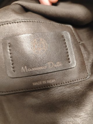 Sobrecamisa de piel marrón