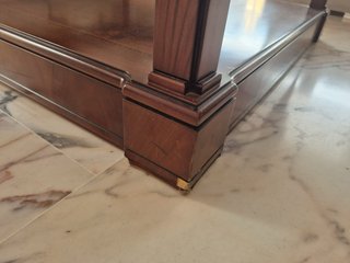 Mesa de centro madera noble 100x100x43