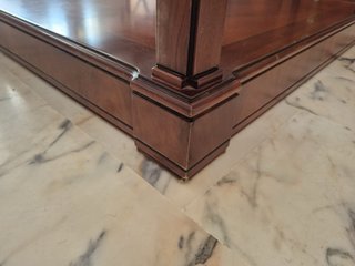 Mesa de centro madera noble 100x100x43