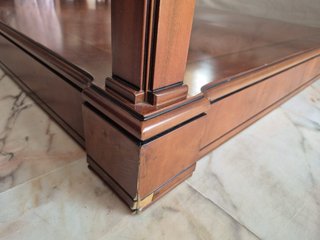 Mesa de centro madera noble 100x100x43