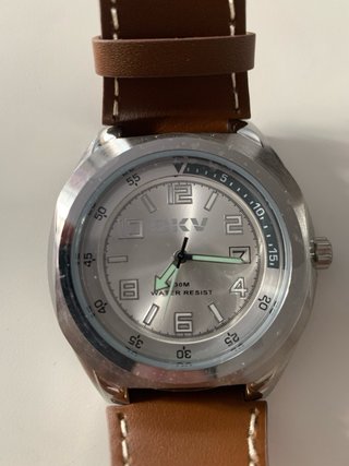 Reloj MTP Hombre Marrón/Plateado