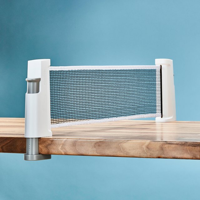 SET POSTE RED DE PING-PONG AJUSTABLE ROLLNET BLANCO/GRIS 2