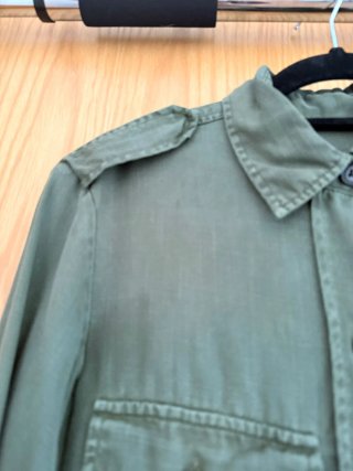 Camisa verde militar Zara Woman Premium Talla S