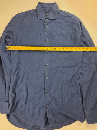 Scalpers Navy Blue Button Up Shirt Premium Casual