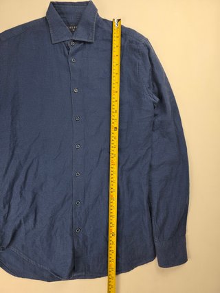 Scalpers Navy Blue Button Up Shirt Premium Casual