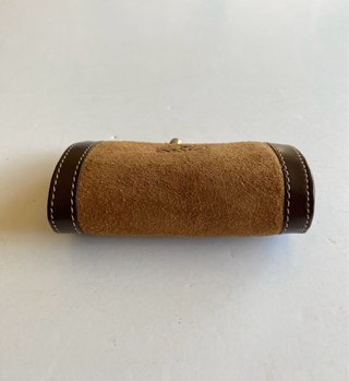 Monedero de ante y piel para mujer