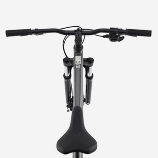 Bicicleta de montaña 29" Expl 100 gris suspensión delantera