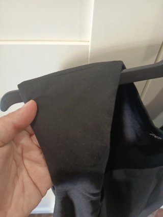 Body Zara Cuello Cuadrado Negro