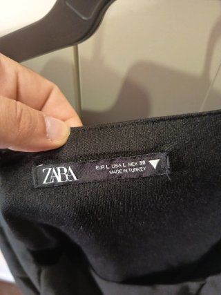 Body Zara Cuello Cuadrado Negro
