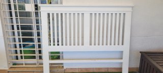Cabecero 150cm Madera lacado en blanco