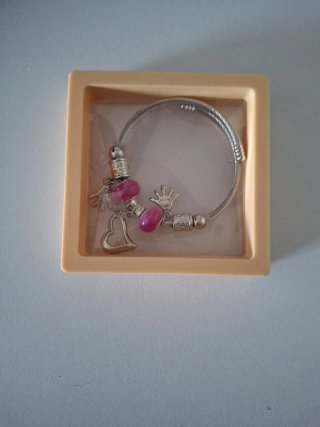 Braccialetto donna/ragazza nuovo con ciondoli