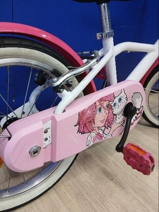 Bicicleta niños 16 pulgadas Btwin 500 Doctor Girl blanca