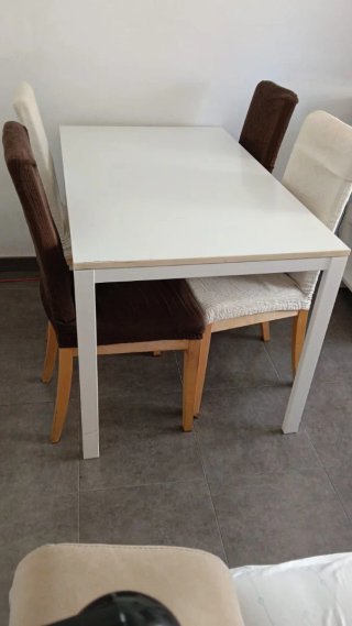 Mesa Comedor Blanca 124x74