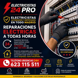 ELECTRICISTAS 24H MADRID