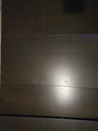 Mesa de comedor madera oscura